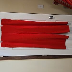Worthington Bold Red Wide Leg Pants Size 18